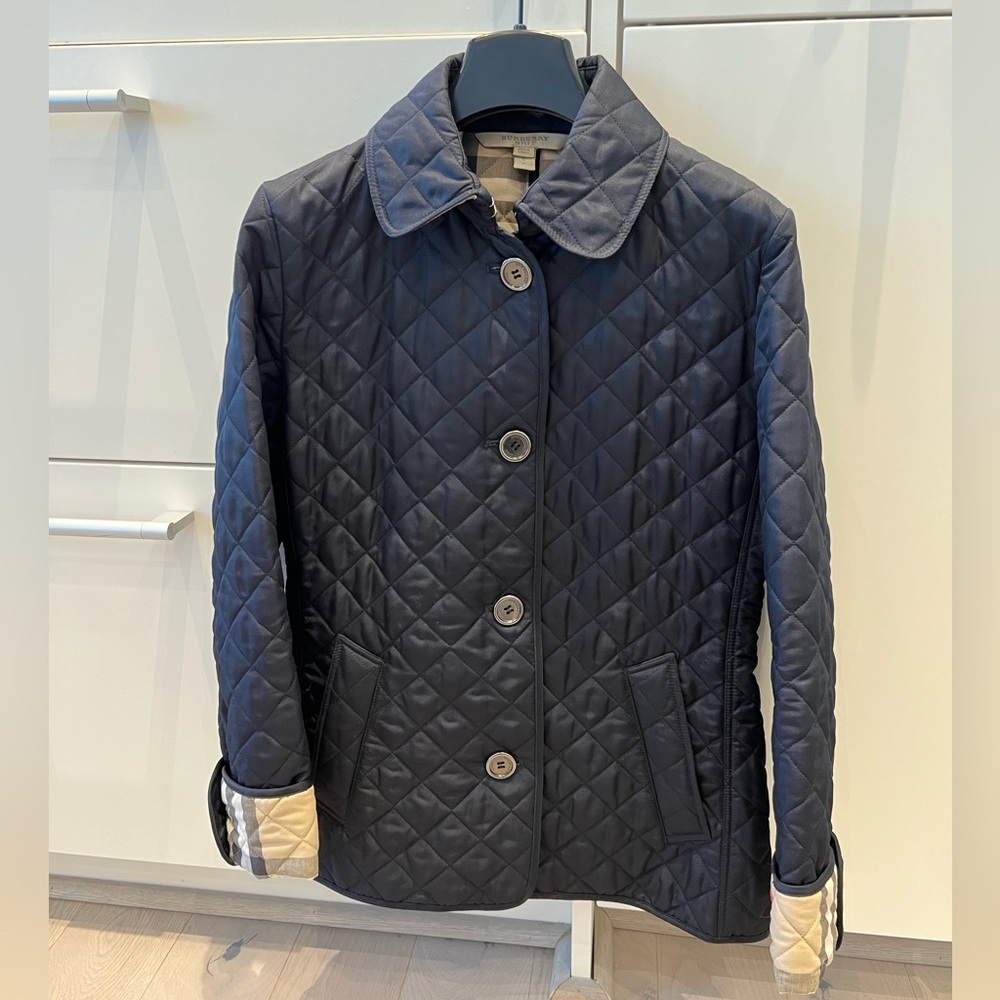 Burberry Brit Quilted Jacket - Navy